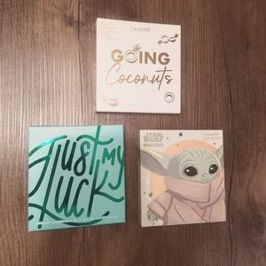 Colourpop eyeshadow palette bundle: The Child, Just My Luck, Going Coconuts